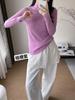 Women's Seamless Wool Pullover: Half-High Collar, Long Sleeve, Solid Color - Autumn/Winter Knit Sweater 