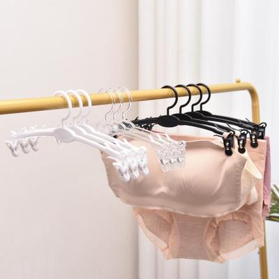 Seamless Plastic Hanger for Men's & Women's Pants, Underwear, Bras, and Panties - Drying Rack with Clips