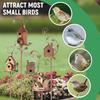 Metal Birdhouse Decoration Bird House,Birdhouse Garden Stakes with Pole for Hummingbirds,Bird Houses