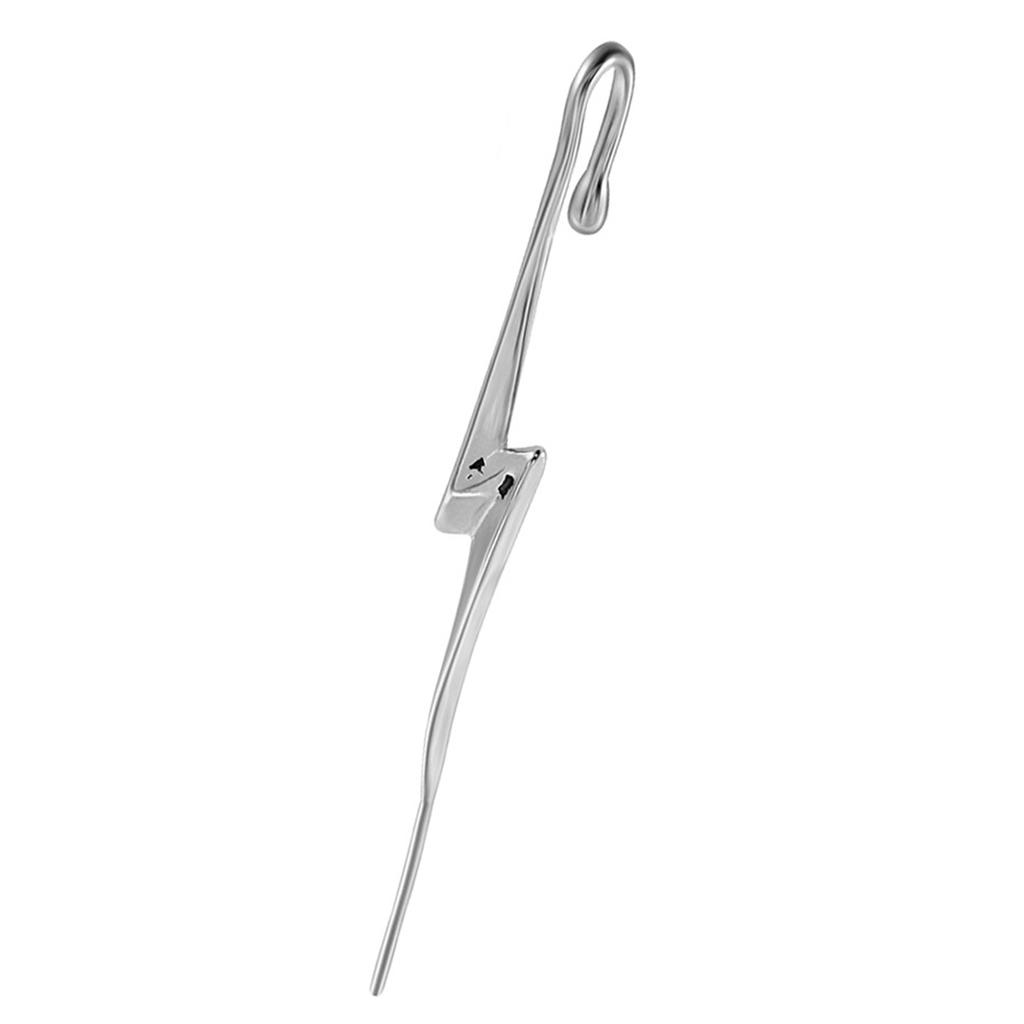 Durable Slant Line Cut Piercing Studs Stainless Steel Piercing Earrings with Delicate Patterns for Daily Wear Parties