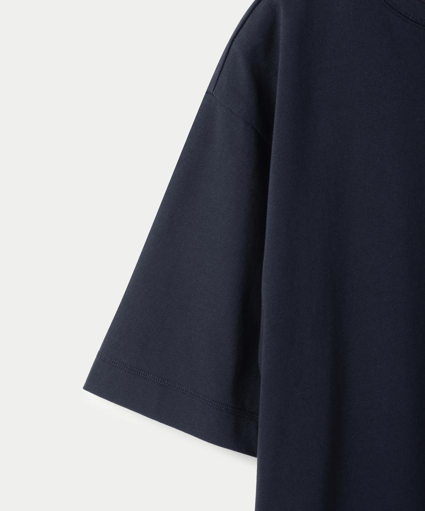 247Silijeu Modulation Seam T-Shirt Dark Navy (Type B)