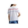 Fila Emerald Series Striped Round Neck Casual Letter Short Sleeve T-Shirt Women T-Shirts White F11W434105F-WT