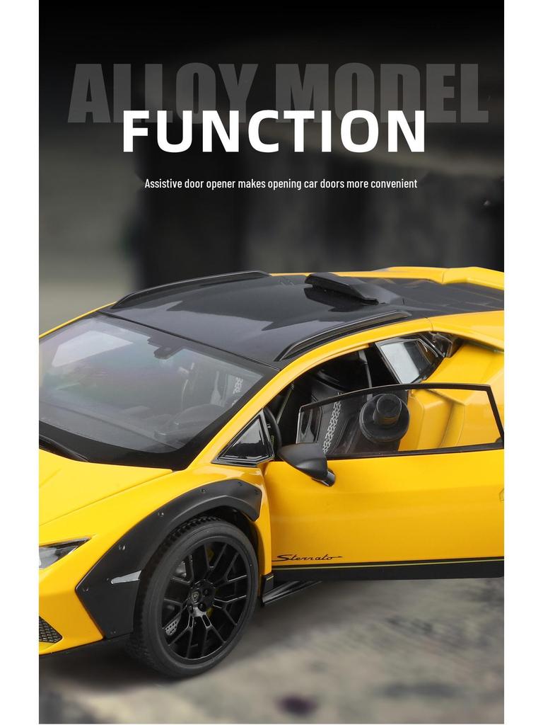 1:18 Alloy Series Lamborghini Bull Sound Light Model Car Toy