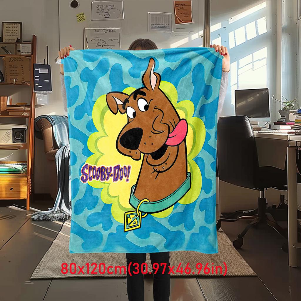 Halloween fantasy comedy adventure cartoon movie Scooby-Doo blanket soft home furnishing nap decoration four seasons warm Sherpa blanket U4