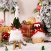 Charming Christmas Gnome Ornament With Antlers Bowtie And Santa Hat For Festive Decor