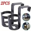 2pcs Black Car Drink Cup Holder Portable Water Drink Cup Holder Interior Organizer