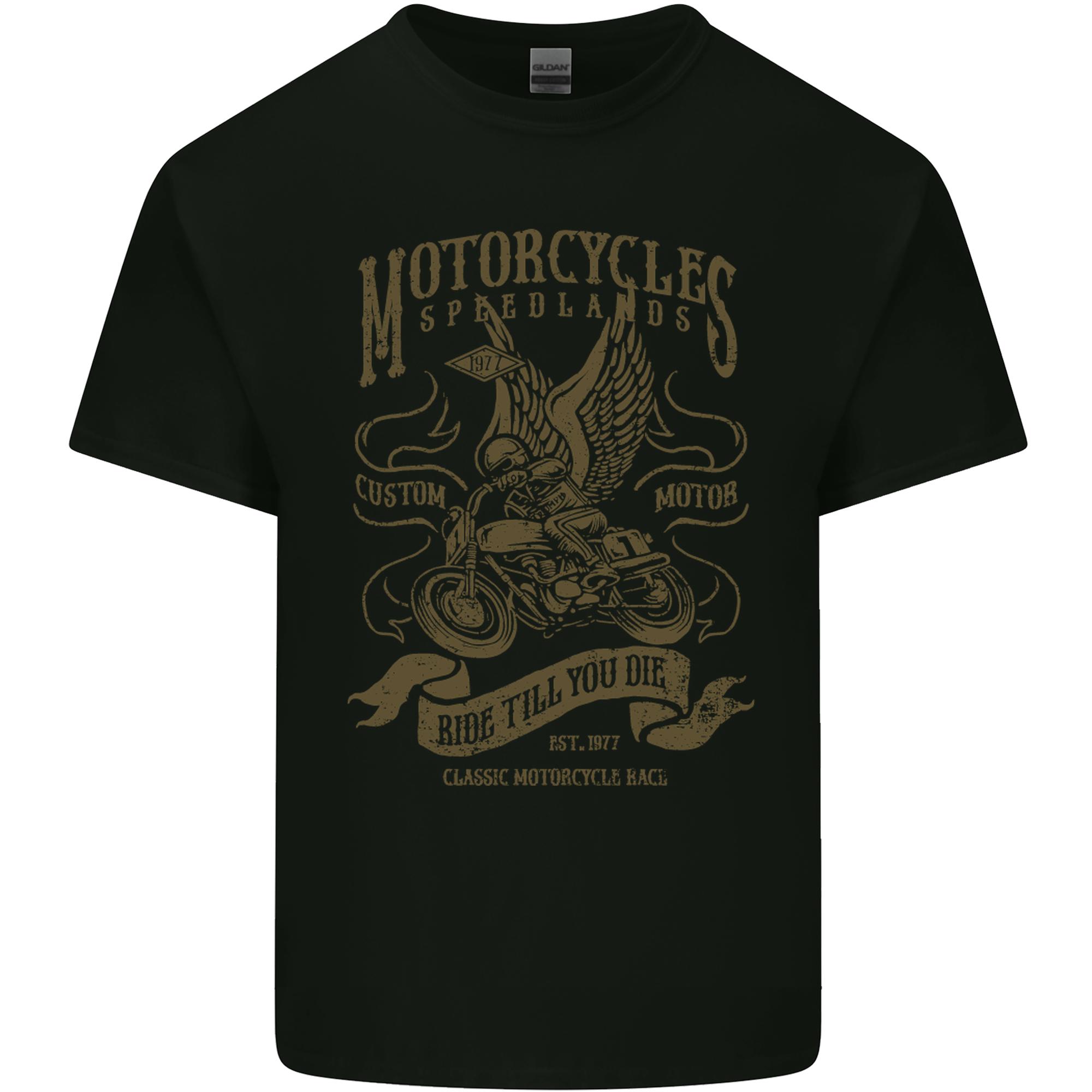 Motorcycles Speedlands Motorbike Biker Unisexs Light Cotton TShirt S