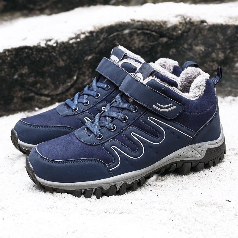 

Модные зимние ботинки Мужские на шнуровке Повседневные мужские ботинки Мужская зимняя обувь Для мужчин Уличные хлопковые теплые Походные Военные Мужские рабочие ботинки Обувь 10.5 синий