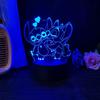 Stitch 3D Acryl Illusion Nachtlicht 16 Farbwechselnde Dekorationslichter Mit Fernbedienung Weihnachten Geburtstag Dekoration Geschenk