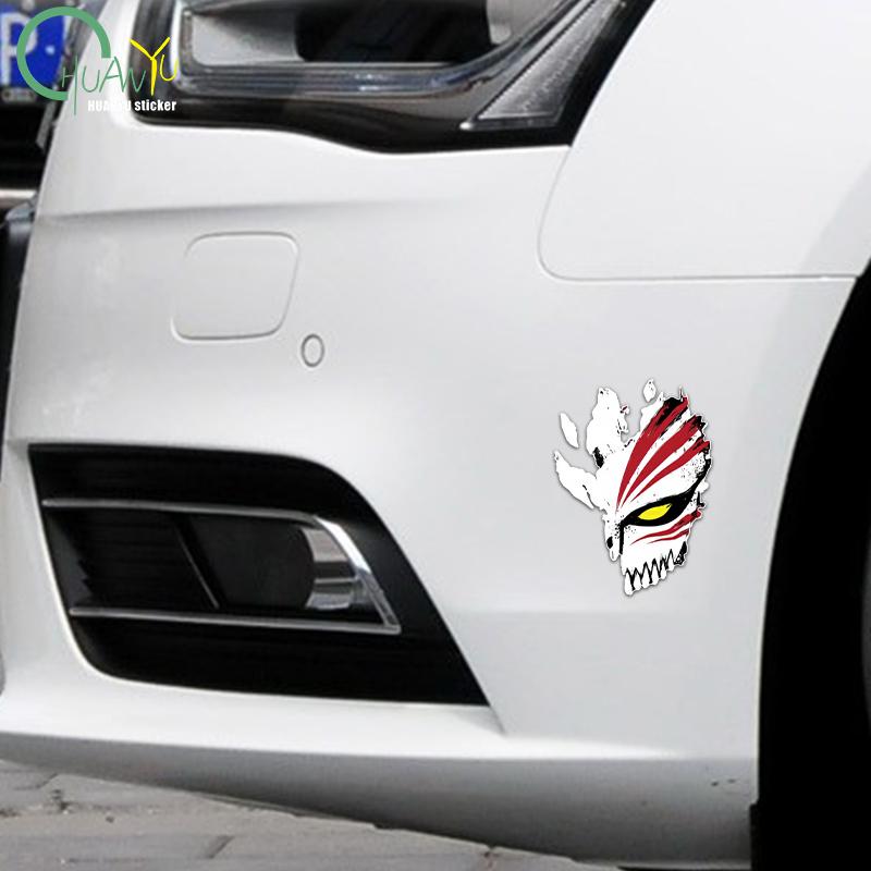 Hollow Car Sticker Death God Kurosaki Ichigo Void Spirit Pressure Mask Electric Car Motorcycle Painted Glass Sticker