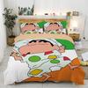 New Style C-Crayon Shin-Chan Bedding Sets Shin-Chan Duvet Cover Bed Set Quilt Cover Pillowcase Kids Adult Single/Double/Queen