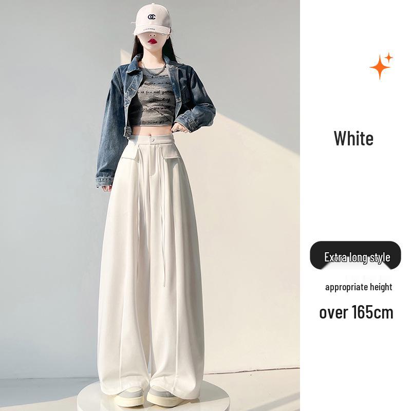 Women s High-Waisted Wide-Leg Drape Pants - Spring 2026 M