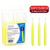 Thin 0.03in/0.08cm Interdental Brushes Disposable Portable Teeth Gap Cleaner Oral Deep Cleaning Interspace Toothbrush