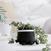 Smile Face Planter Pot 3D Printed Cute Holding Tennis/Soccer Head Flower Pot with Drainage Hole for Indoor Outdoor Home Garden Decor
