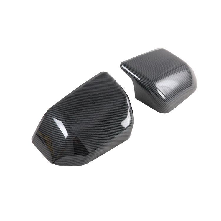 For Ford F150 2015-2020 Raptor Rearview Side Mirror Cover Wing Cap Exterior Door Rear View Case Trim Carbon Fiber Black Silver