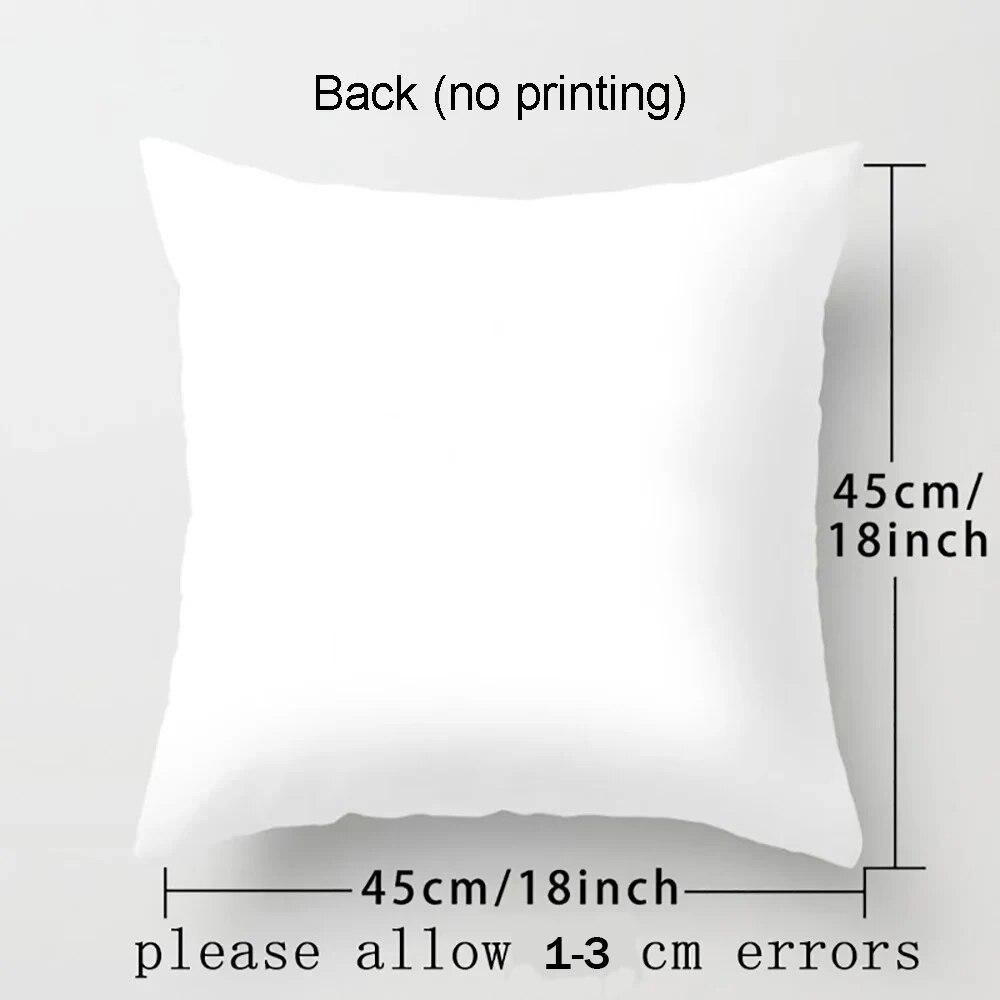 Nordic fashion geometric plant orange red pillowcase 45X45cm living room sofa cushion cover bedroom home decoration