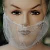 100Pcs Disposable Facial Beard Bib Bonnet Breathable Beard Turban Facial Apron Caps  for Men