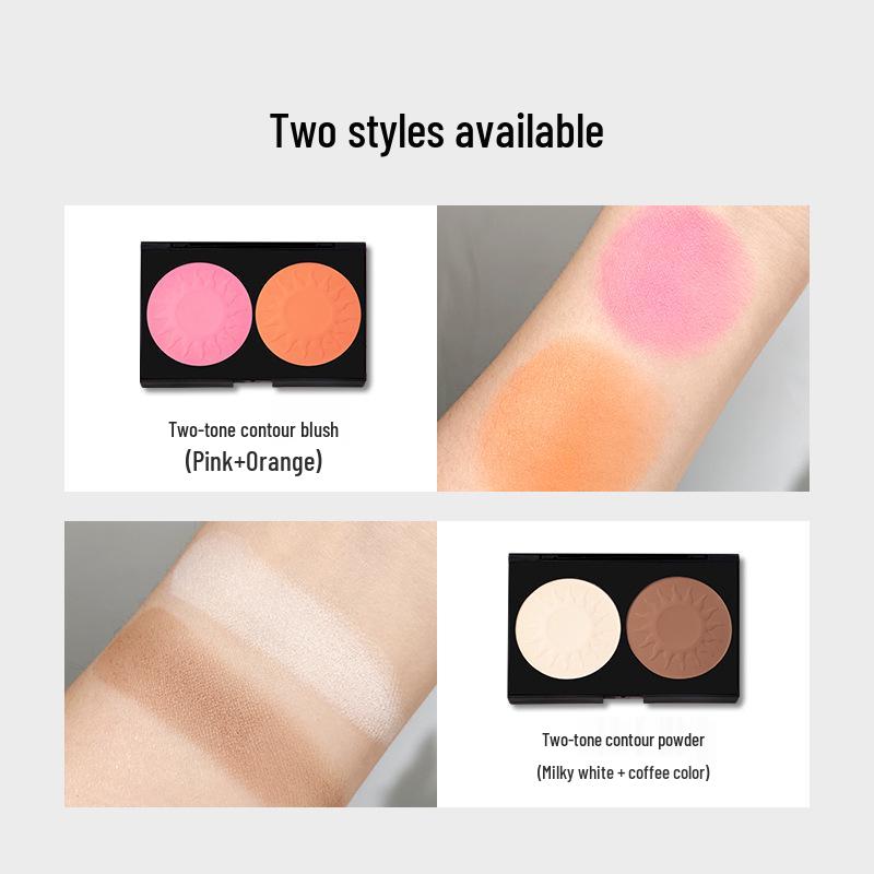 MYG Dual-Color All-in-One Contour, Blush, Matte Shadow, Highlight & Brighten Palette