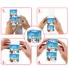 6pcs/set Decoration Supplies Cartoon Paper Box Christmas Packaging Box Snowman 3D Buckle Box