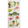 Glitter Embossed Stickers - Tropical