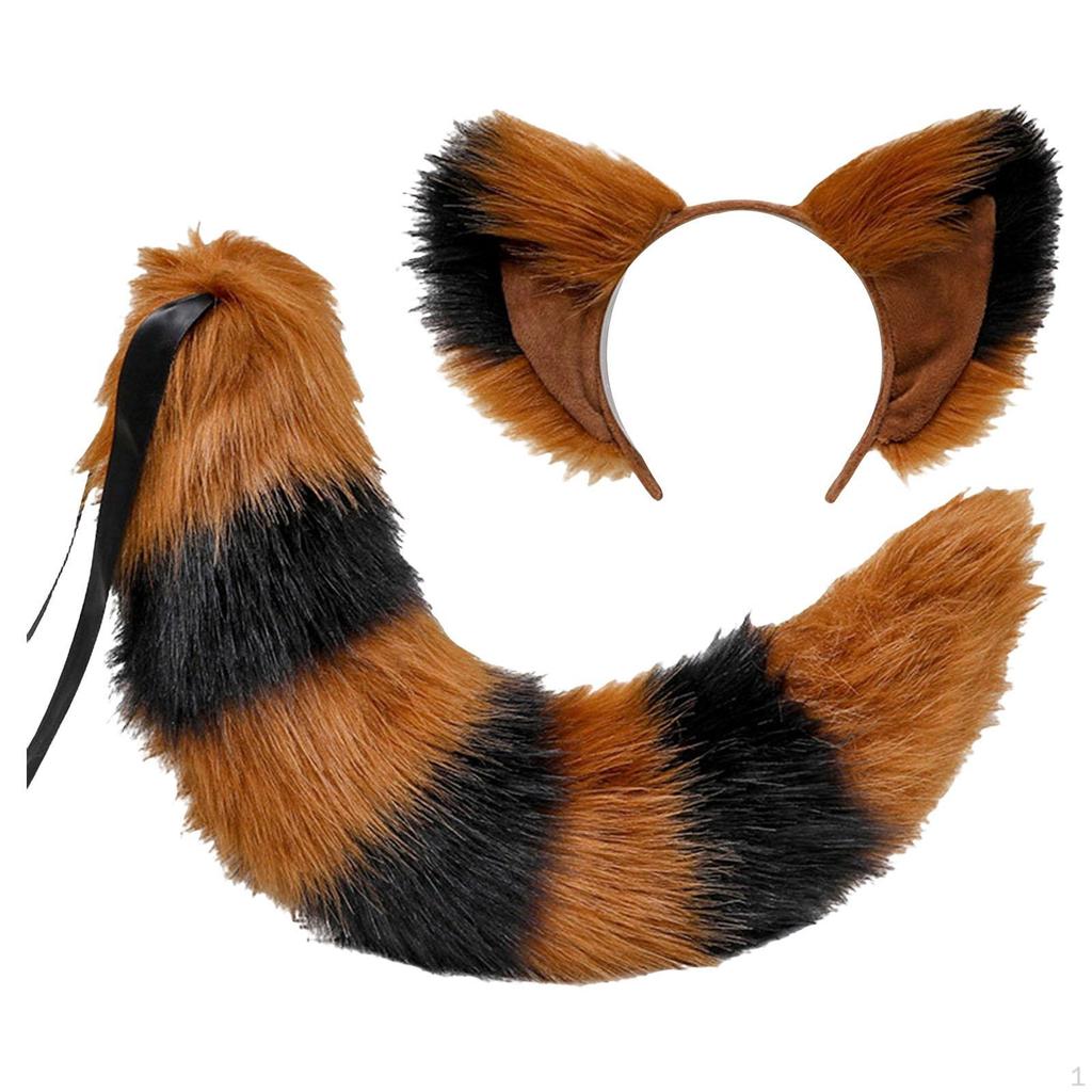 Animal Ears and Tail Set for Kids Adults