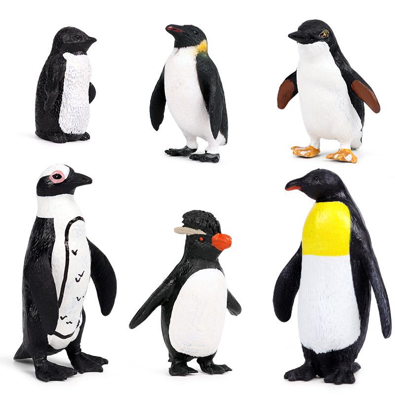Emperor Penguin Marine Animal Model Toy Set for Kids