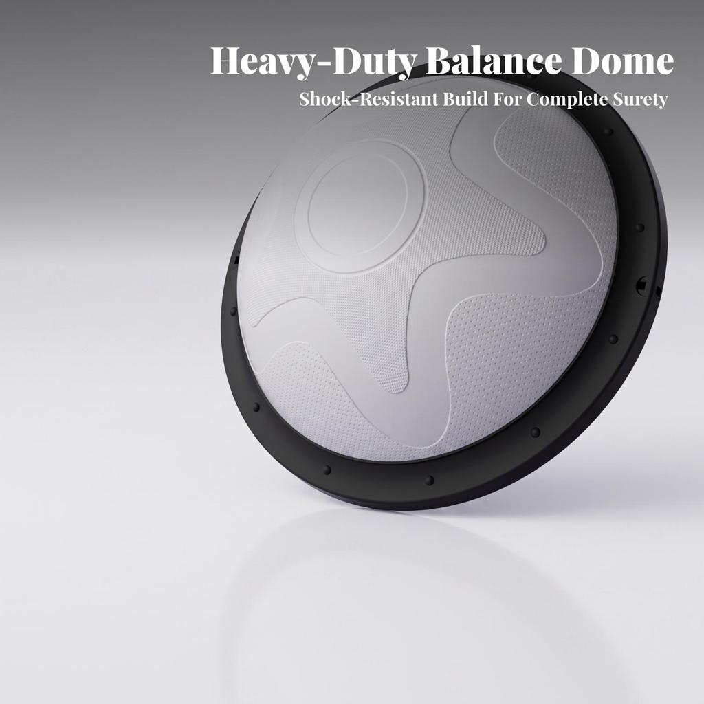 Half-Dome Balance Ball Textured with Resistance Rope Stability Dome