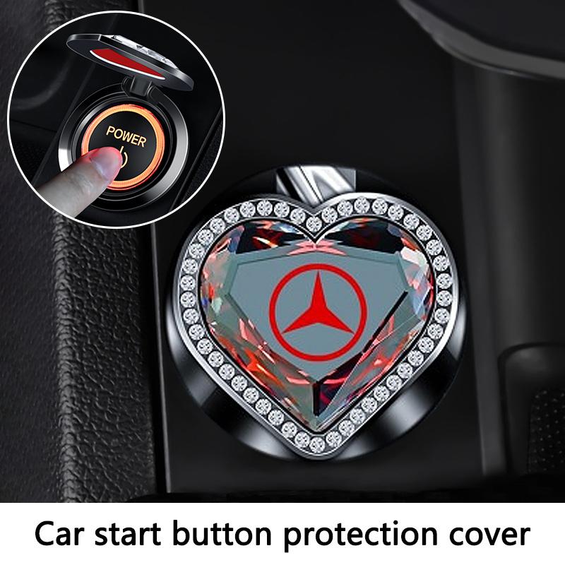 VRN2 1pcs Car Engine START Button Replace Cover STOP Switch Accessories For Mecedes BENZ All Series W204 W205 W251 W221 W176 W166