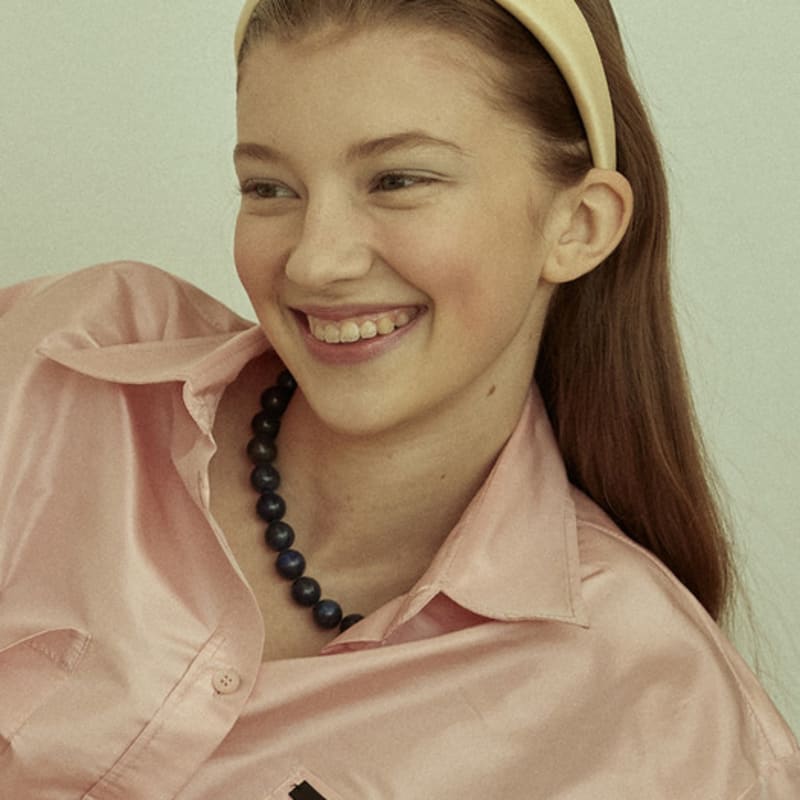 Elizabeth Moments Cream Yellow Satin Headband