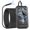 Endoscope Camera with Lights Triple Lens Borescope 49.2FT Cable 5" Screen