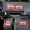Red Carbon Air Condition Outlet Vent Cover Trim for Dodge Challenger 2009-2014