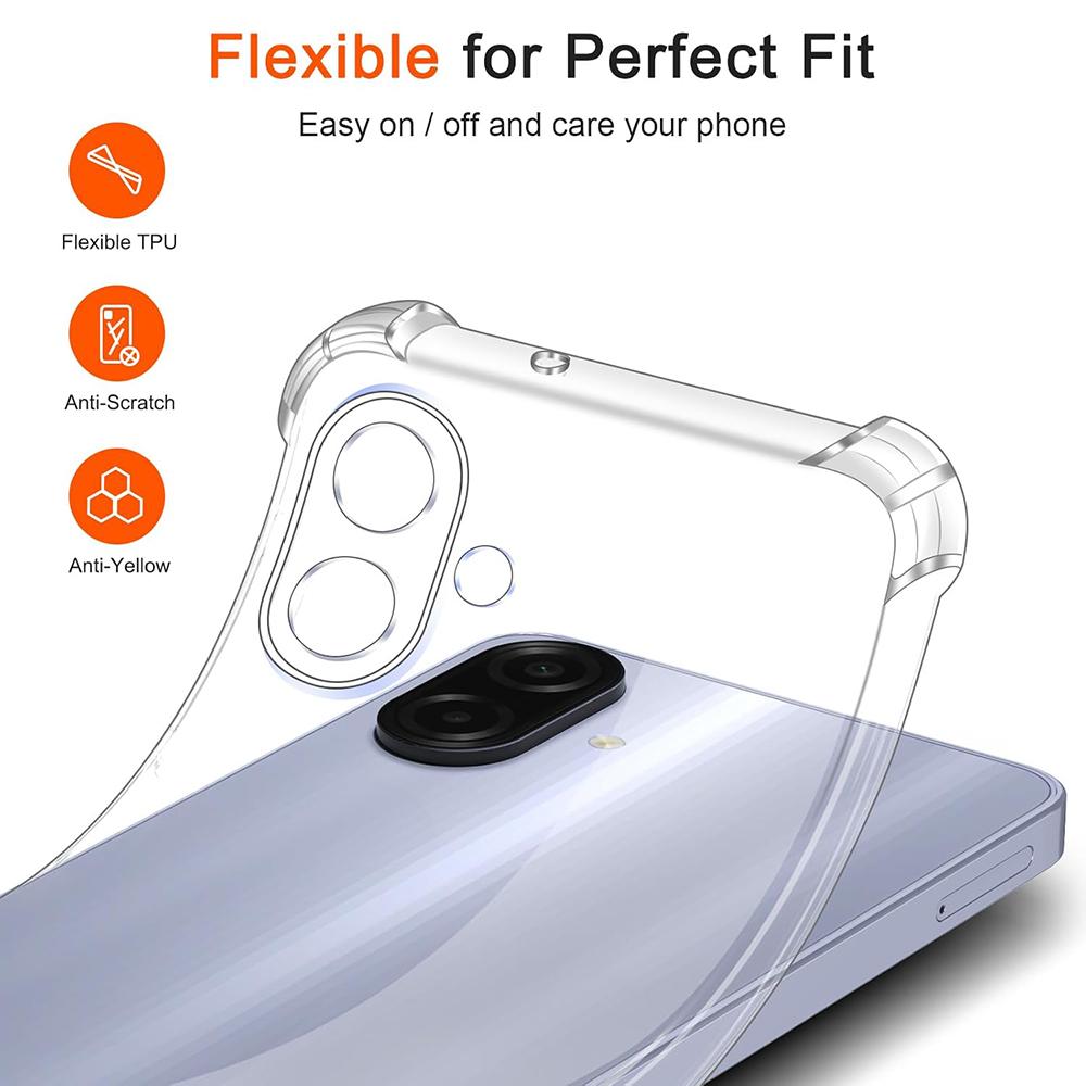 Shockproof Case For Samsung Galaxy A57 A37 A17 A07 A56 A36 A26 A16 A06 5G 4G Crystal Clear Ultra Thin Silicone Soft Shell Funda