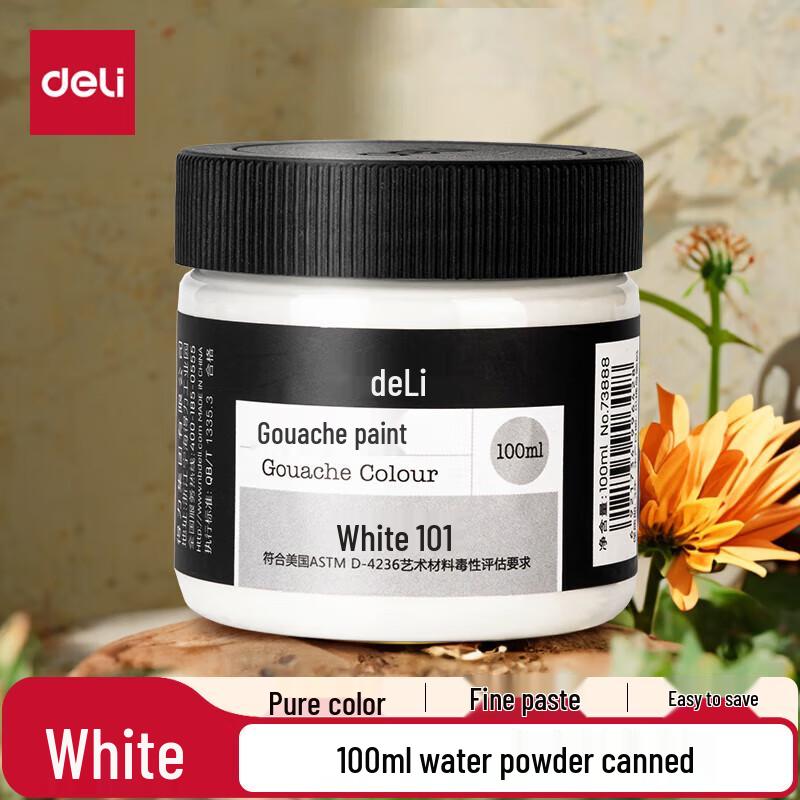 Deli 100ml Washable Gouache Paint