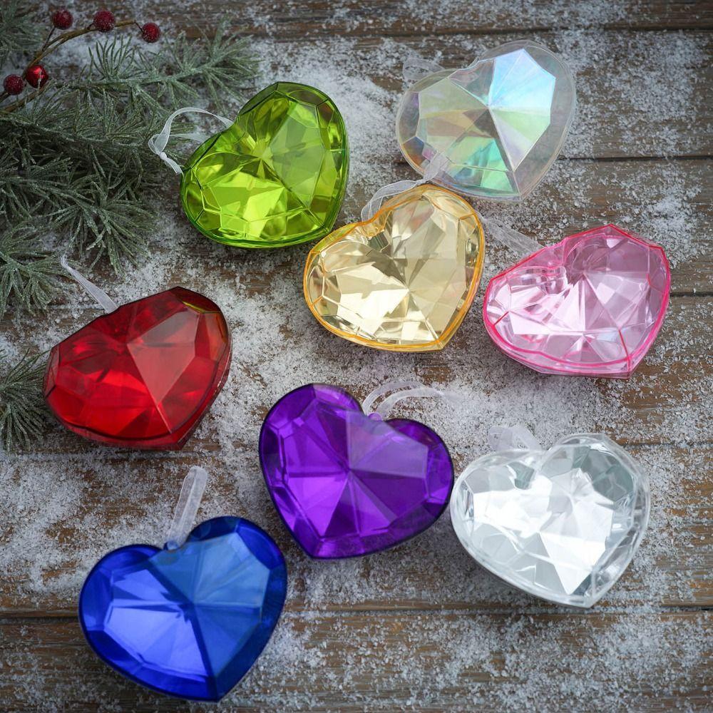 Rainbow Color Christmas Tree Decoration Holiday Decoration Pendant  Valentine's Day