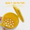 Lemon Press Squeezer Portable Manual Orange Juicer Hand Lemon Juicer Faucet Screw Top Lemon Juicer with Built-In Filter