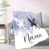 Black And White Cat Customize Your Name Blanket Warm Comfortable And Soft Blankets Are Suitable For Home Lunch Break Blanket Office Sofa Sofa Gift To