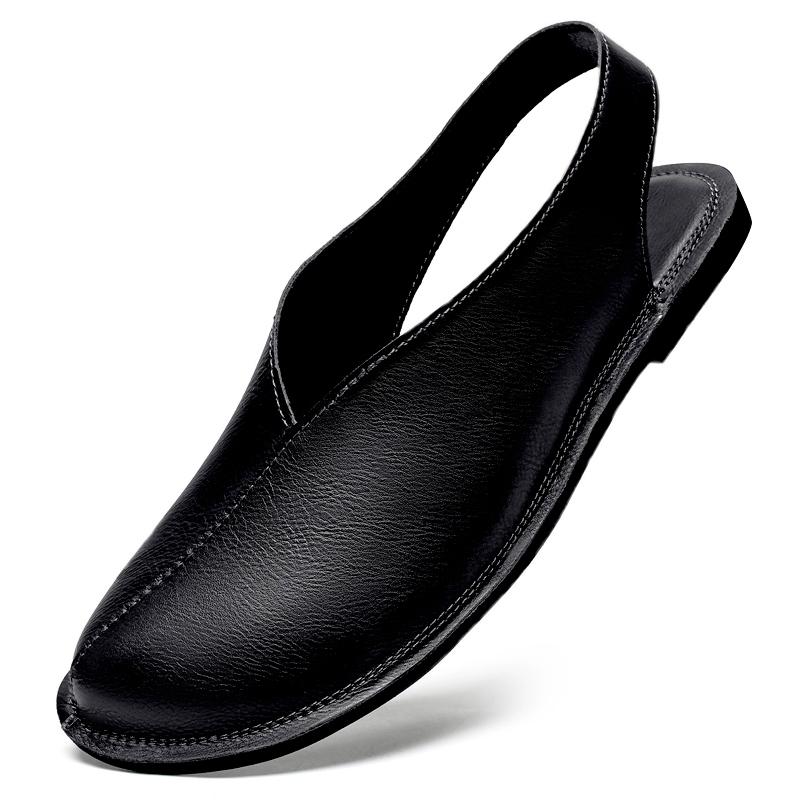 Fashion New Arrival Men's Beach Shoes Summer Men Outdoor Sandals Fashion Trend Non Slip Male Roma Shoes Versatile Casual Leather Flats