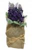 Lavender in a jute casing 17x7cm Artificial decorative plant