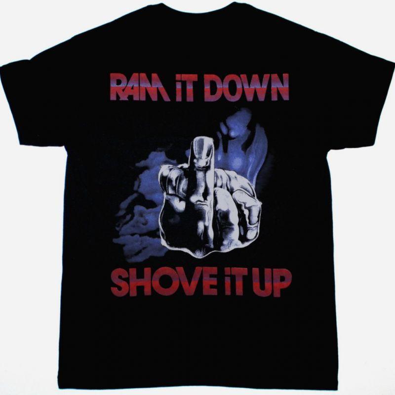 JUDAS PRIEST RAM IT DOWN SHOVE IT UP NEW BLACK TSHIRT Unisex T-Shirt XL