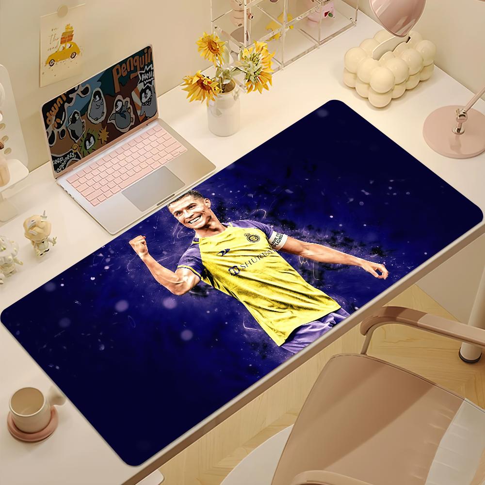 Mouse Pad AntiFray CCristiano Home Custom Ergonomic Ronaldo Office Rubber Large Desk Mat Footballer Keyboard Pc NonSlip
