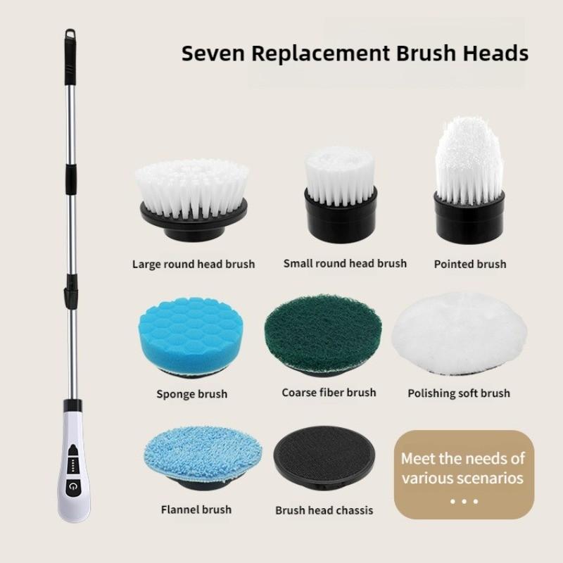 Multifunctional Corner Gap Rotary Scrubber Household Handheld Cleaning Gadgets Wireless Portable Electric Cleaning Brush