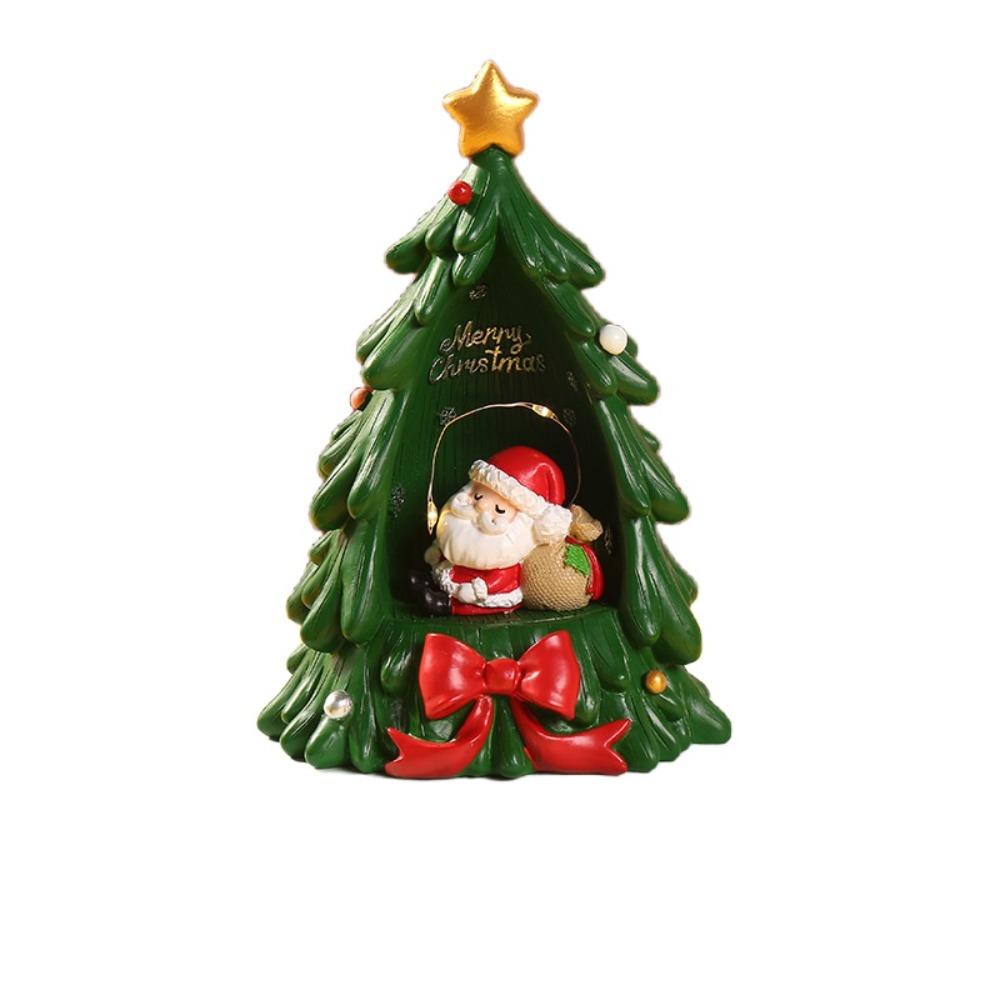 Santa Claus Christmas Night Light Delicate Christmas Tree Ornaments Christmas Tree Figurine  Party