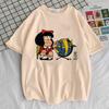 Mafalda tshirt female korean clothes Digital Pastel Vintage women Grunge t-shirt Y2k harajuku aesthetic kawaii Breathable Punk