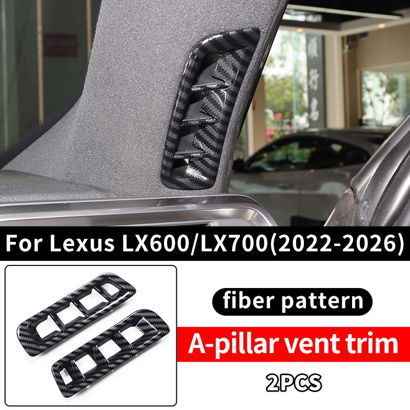 For Toyota Lexus 600 700 LX600 LX700 -2026 Car A Pillar Vent Decoration Cover Easy Tall Interior Protection Accessories