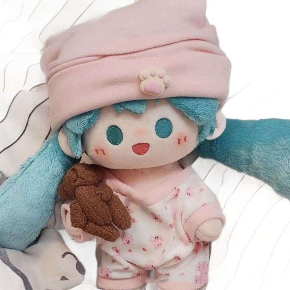 Pajama Set Stuffed Doll Plush Suit Plush Patch Plush Toys Clothes  20cm Cotton Doll