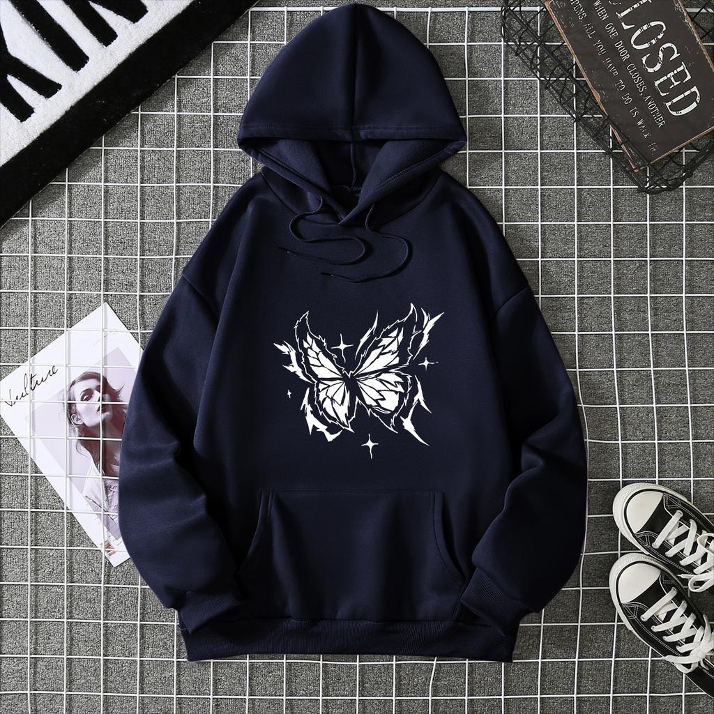 Autumn and Winter Fleece Women's Sweater Hooded Animal Print Sweater Women's Ins Harajuku Sweater