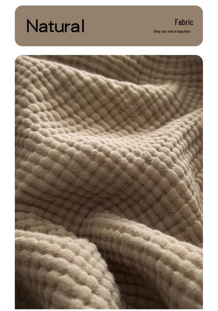 A-Class All-Cotton Gauze Summer Quilt & Blanket for Airplane, Sofa, or Office Nap