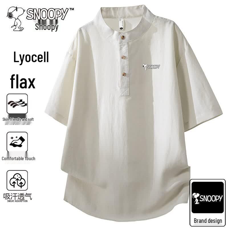 Snoopy Men s Lyocell Blend Short-Sleeve T-Shirt XL