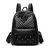 Rivet PU Backpack Women Travel Backpack