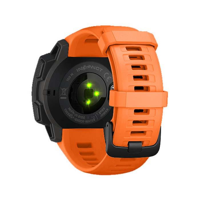 

Официальный силиконовый ремешок для Garmin Instinct/Instinct 2 Solar оранжевый